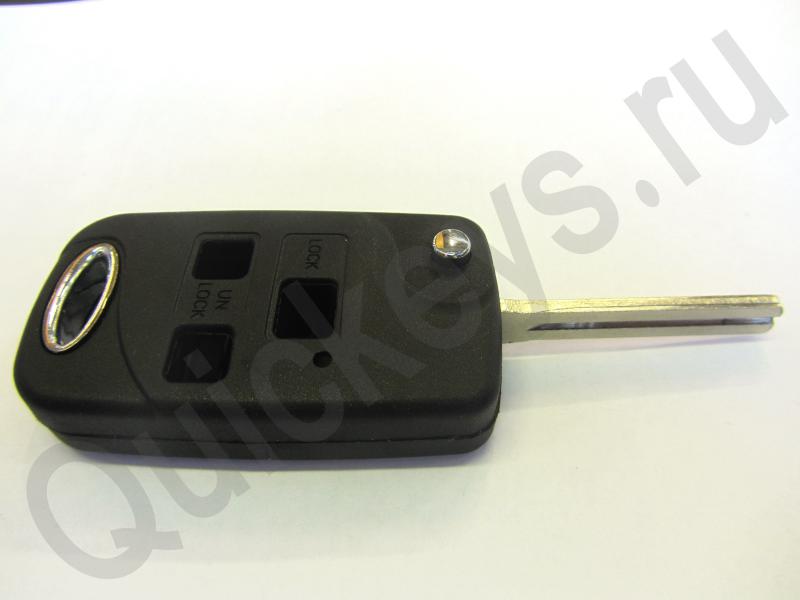 Корпус выкидного ключа Toyota Lexus c 3 кнопками, лезвие TOY43