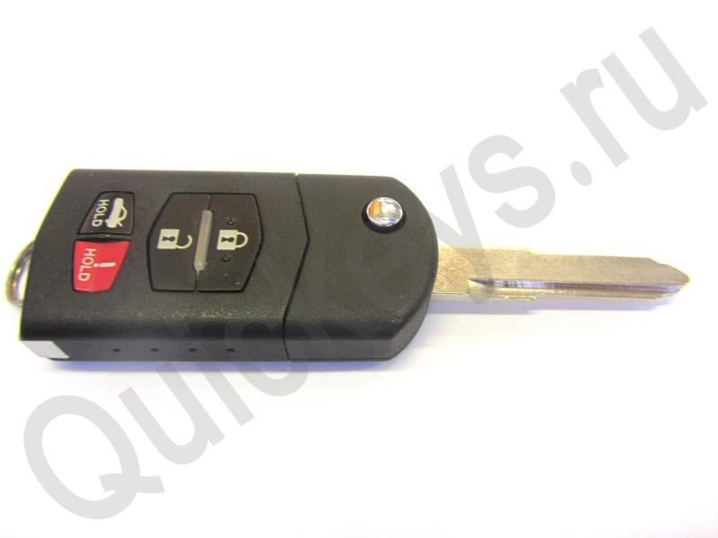 Корпус выкидного ключа Мазда Mazda (4 кнопки)