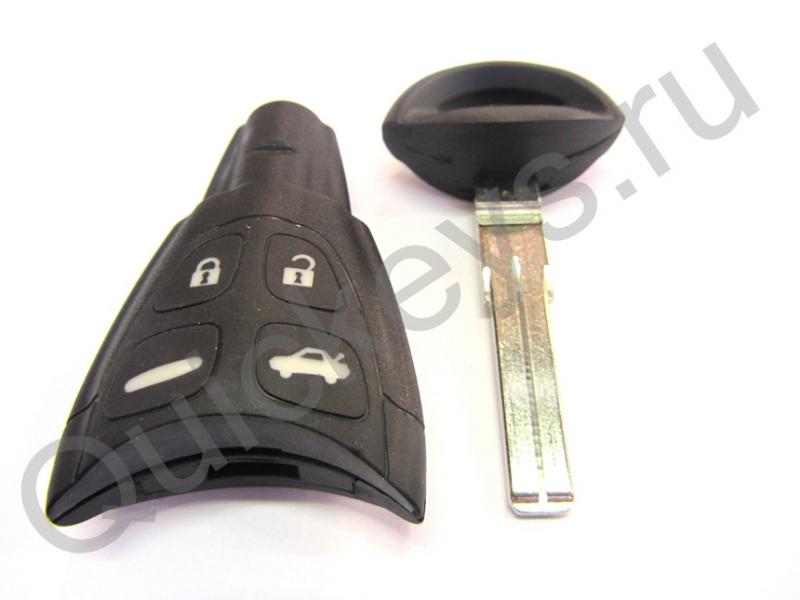 Корпус ключа Saab Caaб с лезвием (4 кнопки)