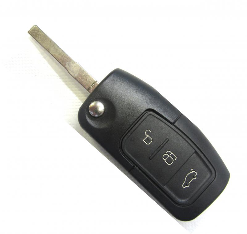 Ключ зажигания Ford Форд  выкидной (3 кнопки)