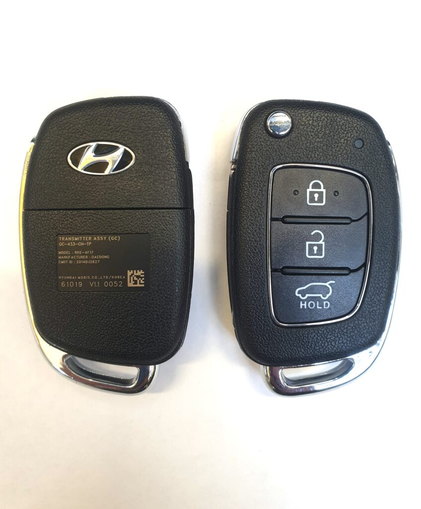 Выкидной ключ Hyundai Creta, IX25 2015-2017, 433Mz