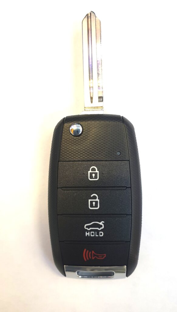Корпус выкидного ключа Киа Kia с 4 кнопками.