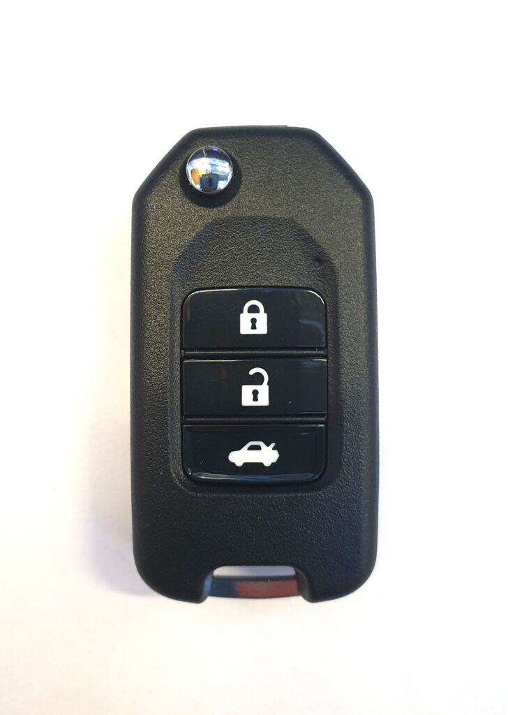 Выкидной ключ для Honda Accord, CR-V, XR-V,VEZEL, New Fit, Civic, City, Jade c 2013г с 47 чипом (A) и 3 кнопками. 433Mhg