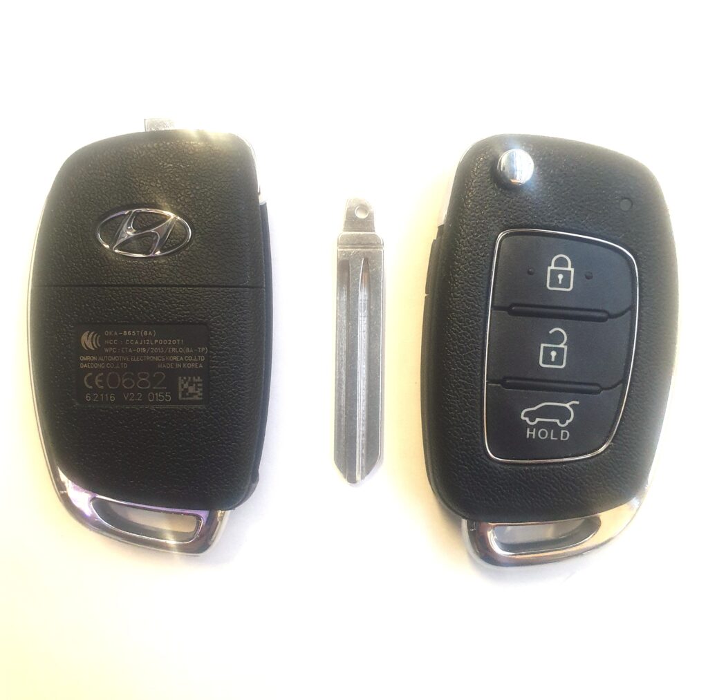 Выкидной ключ Hyundai I10, I20, I30. Чип 4d60